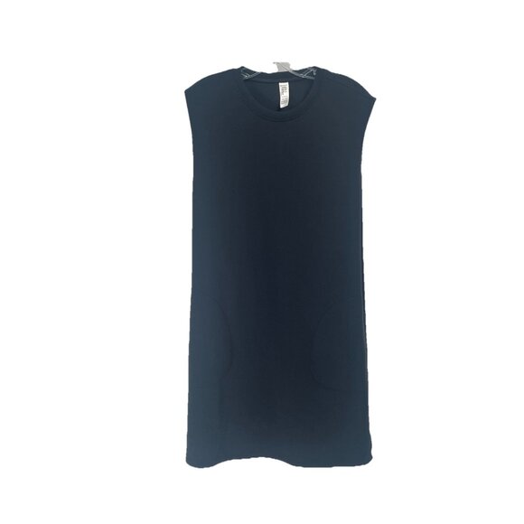 SPANX Dresses & Skirts - Spanx Essentials Black Sleeveless Shift Dress Sz Medium Pockets Crew Neck